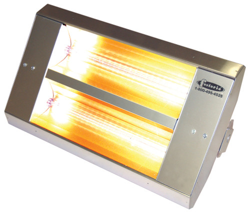 Raywall 222-30-THSS-208V, 30Sym Mul-T Mount Infrared Heater SS, 2 Lamp 3.2KW 208V ( Stainless Steel Housing )