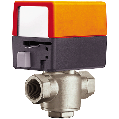 Belimo ZONE320N-35+ZONE24NC, Zone Valve, 0.75", 3 Way, 3.5Cv, w/ Spring Return, 24V, On/Off