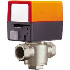 Belimo ZONE320N-50+ZONE24NC-S, Zone Valve, 0.75", 3 Way, 5Cv, w/ Spring Return, 24V, On/Off, SW
