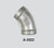 Dwyer Instruments A-2023-4 ELBOW FMALE THD 45DEG
