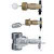 Dwyer Instruments L10-B-3-H, Mini-size level switch, 304 SS spherical float, brass external float chamber (tee), max pressure 250 psig (172 bar), min SG 07