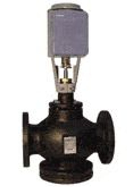 Siemens 267-05941, Valve Assembly: 2-Way, NO, 3-inch, 100 CV, Equal Percentage, Bronze Trim, Flanged, Proportional Control, Electro-Hydraulic Actuator, Non-Spring Return