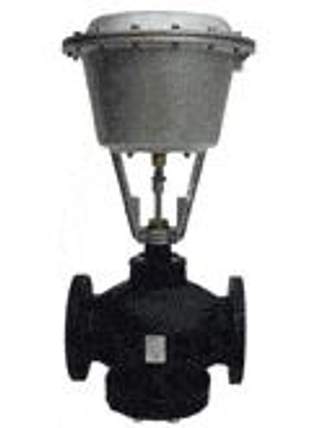 Siemens 281-05944, Valve Assembly: 2-Way, NO, 6-inch, 400 CV, Equal Percentage, Bronze Trim, Flanged, 12-inch Pneumatic Actuator