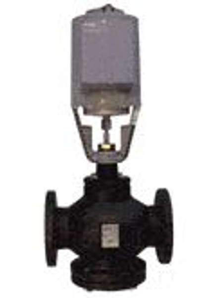 Siemens 289-06151, Valve Assembly: 2-Way, NC, 3-inch, 100 CV, Linear, Stainless Steel Trim, Flanged, Floating Control, Electro-Hydraulic Actuator, Spring Return