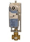 Siemens 299-03182, Valve Assembly: 2-Way, NC, 1/2-inch, 25 CV, Equal Percentage, Brass Trim, FxF, 2-Position Control, Electronic Actuator, Spring Return