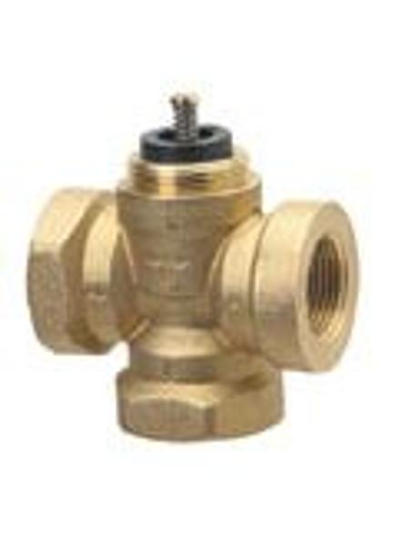 Siemens 599-00232, 599 Series Zone Valve, 3/4-inch, three-way, 41 CV, linear, ANSI 125, 1/10-inch stroke, NPT end connections