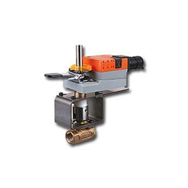 Belimo B2050VS-15+LMX24-MFT-X1, 1/2", 2-Way,Brass Body, SS Trim, CV15 with Non-Spring Return,45 in-lb ,MFT,24V