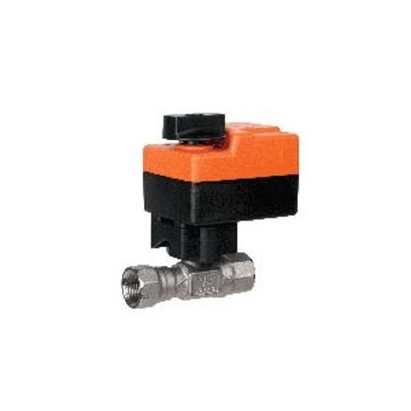 Belimo B215HT046+TR24-SR US, 2-way, HT-CCV, 1/2" NPT, 046CV with Non-Spring Return,18 in-lb ,2-10 VDC,24V