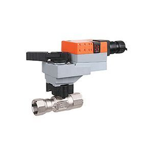 Belimo B215HT116+LRB24-3, 2-way, HT-CCV, 1/2" NPT, 116CV with Non-Spring Return,45 in-lb ,On/Off/Floating,24V