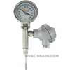 Dwyer Instruments BTO32551, Bimetal thermometer with transmitter output, 25" stem length, range 0-250 Â¡F
