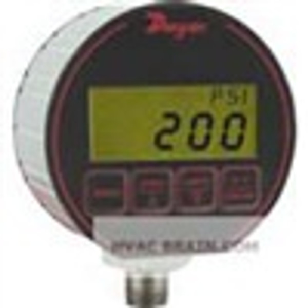 Dwyer Instruments DPG-210, Digital pressure gage, selectable engineering units: 3000 psig, 2109 kg/cm, 2069 bar, 6108" Hg, 6921 ft wc, 6745 ft seawater @ 4¡C