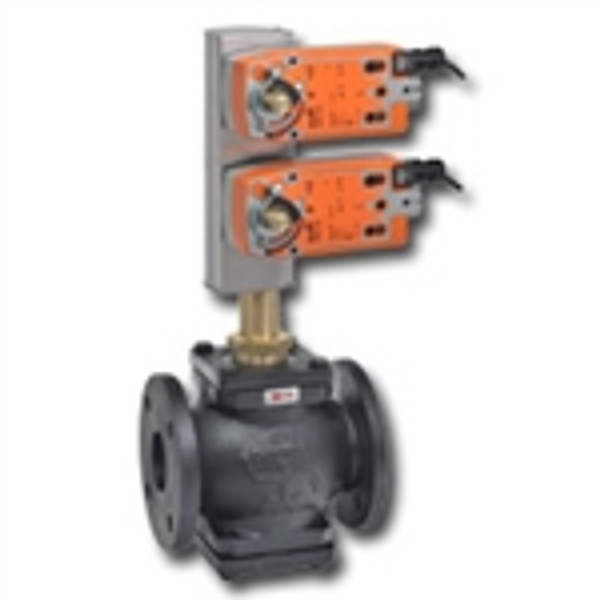 Belimo G665C-250+2*AFX24-MFT95-X1, 2-way, FGV, Bronze Trim, 2-1/2" CV 65 with Fail-Safe, 0-135 ohm ,24V