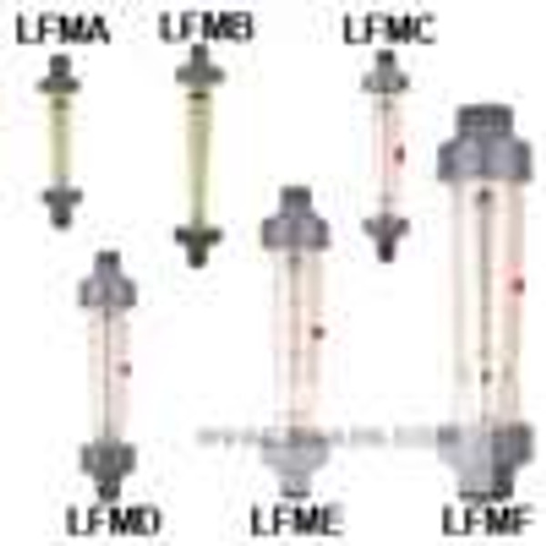 Dwyer Instruments LFMA-01-A2, Polycarbonate flowmeter, range 01-1 GPM (5-4 LPM) water, 1/2" male NPT, 316 SS float