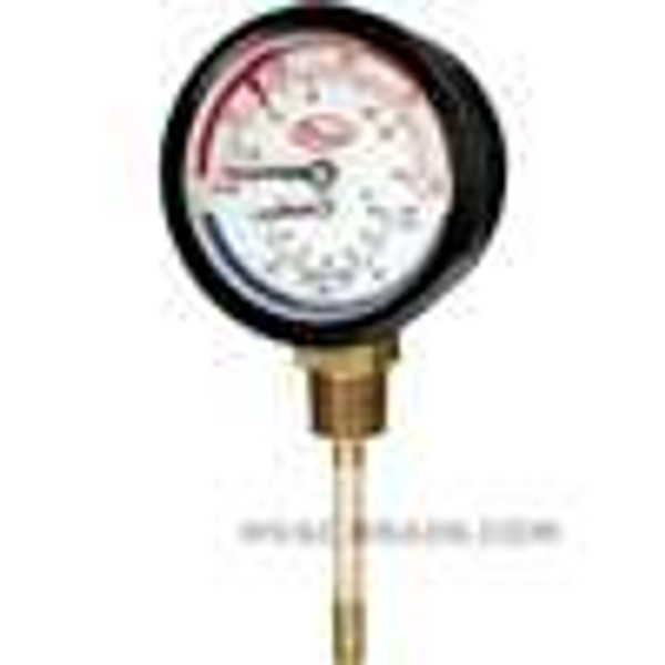 Dwyer Instruments TRI-200-50, Tridicator gage, range 0-200 psi (0-1400 kPa), 1/2" NPT CBM