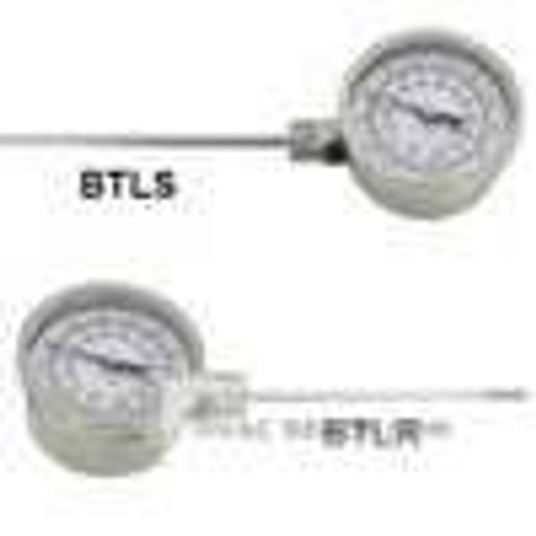 Dwyer Instruments BTLS3405D, Bimetal thermometer, 4" stem, range 0 to 250 /-20 to 120 C