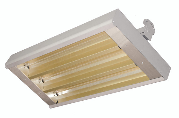 Raywall 222-A30-TH-480V, 2-Lamp Mul-T-Mount Infrared Heater, Bronze Painted Housing, 480V, 30deg Asymetrical