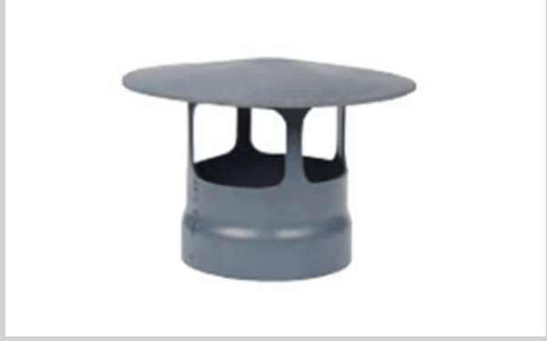 Plastec WCA08, Weather Cap - PVC, Style A, 8" PVC Duct