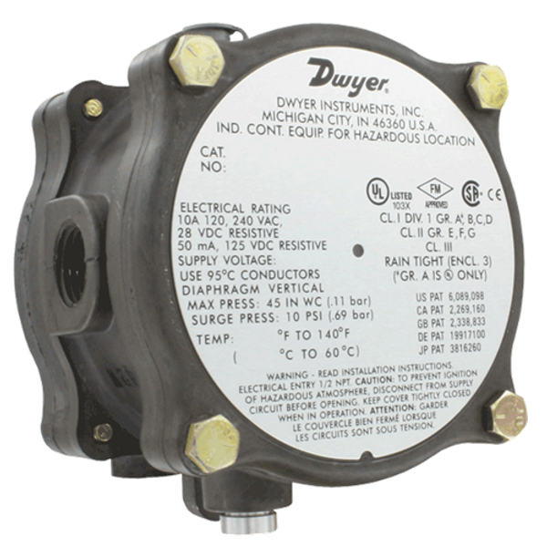 Dwyer Instruments 1950G-1-B-24-NA PRESS SWITCH