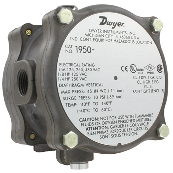 Dwyer Instruments 1950P-25-2F PR SW 40-250 PSI