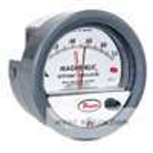 Dwyer Instruments 2005-SP, Differential pressure gage, range 0-5" wc, with set point indicator