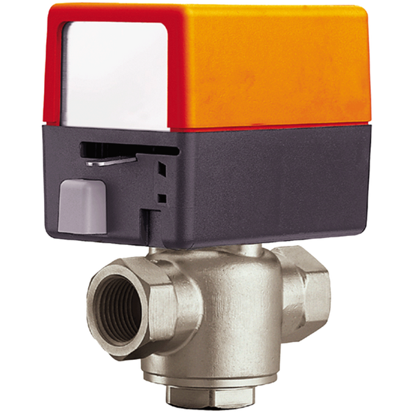 Belimo ZONE320N-50+ZONE120NC-S, Zone Valve, 0.75", 3 Way, 5Cv, w/ Spring Return, 120V, On/Off, SW