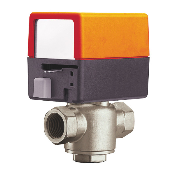 Belimo ZONE320S-50+ZONE24NC-S, Zone Valve, 0.75", 3 Way, 5Cv, w/ Spring Return, 24V, On/Off, SW
