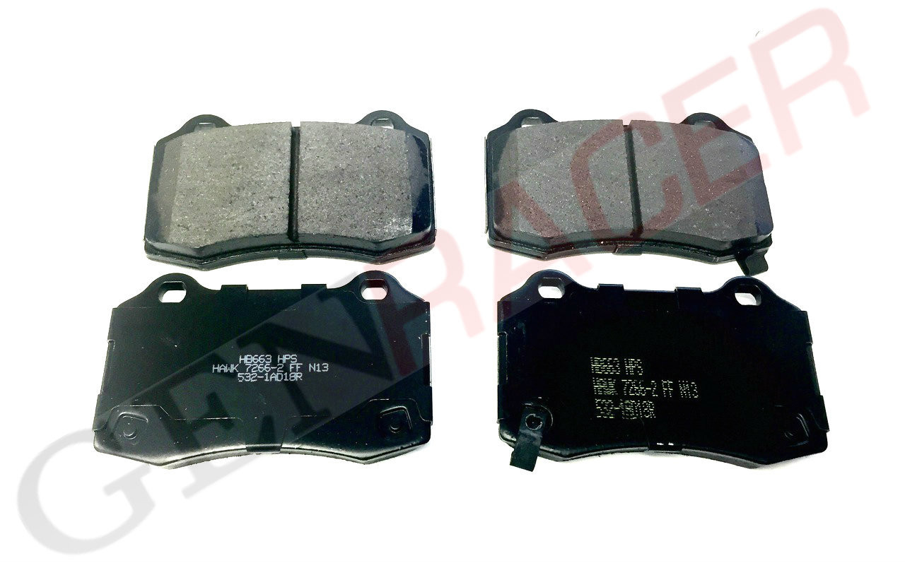 Hawk HPS Brake Pads for Genesis Coupe 2010-16 w/ Brembo Brakes - GenRacer