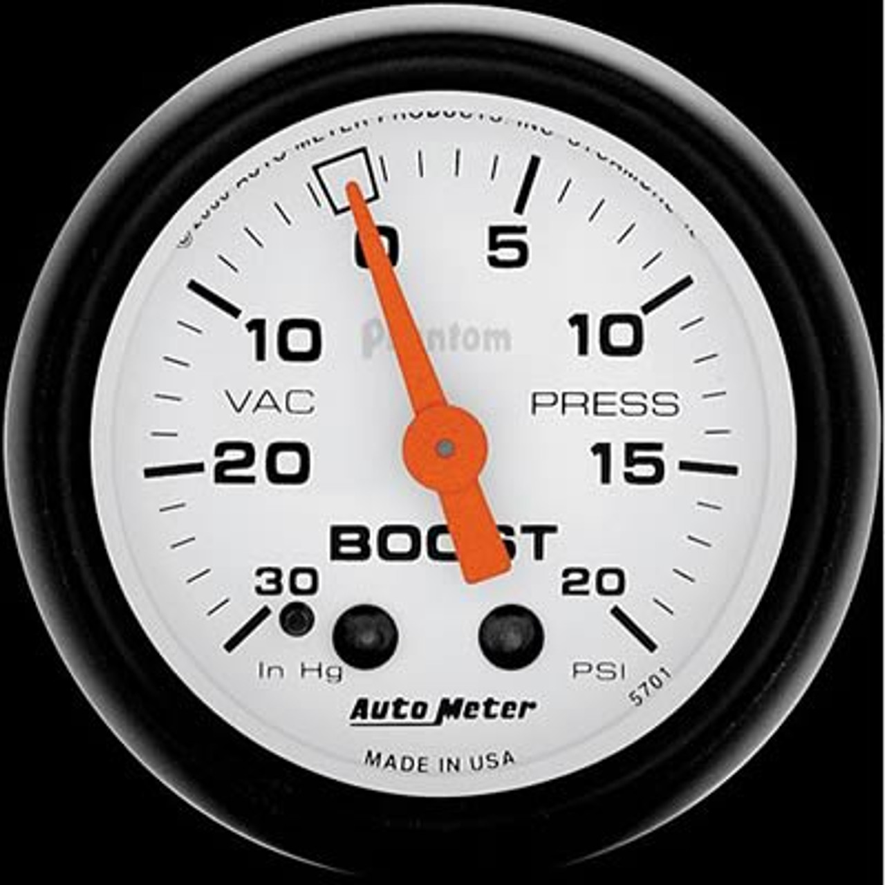 Auto Meter Phantom Boost Gauge 20 Psi Atm 5701