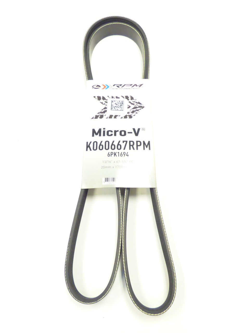 Gates MicroV Serpentine Belt for Genesis Coupe 3.8 V6 '10'14 (K060975)