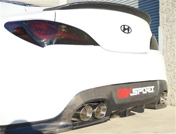 RK Sport Carbon Fiber Rear Diffuser for Hyundai Genesis Coupe 2010-16 ...