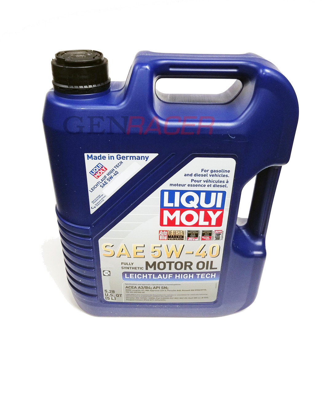 Liqui-Moly LEICHTLAUF HIGH TECH SAE 5W-40 5L (5.2 US Qt) Motor Oil