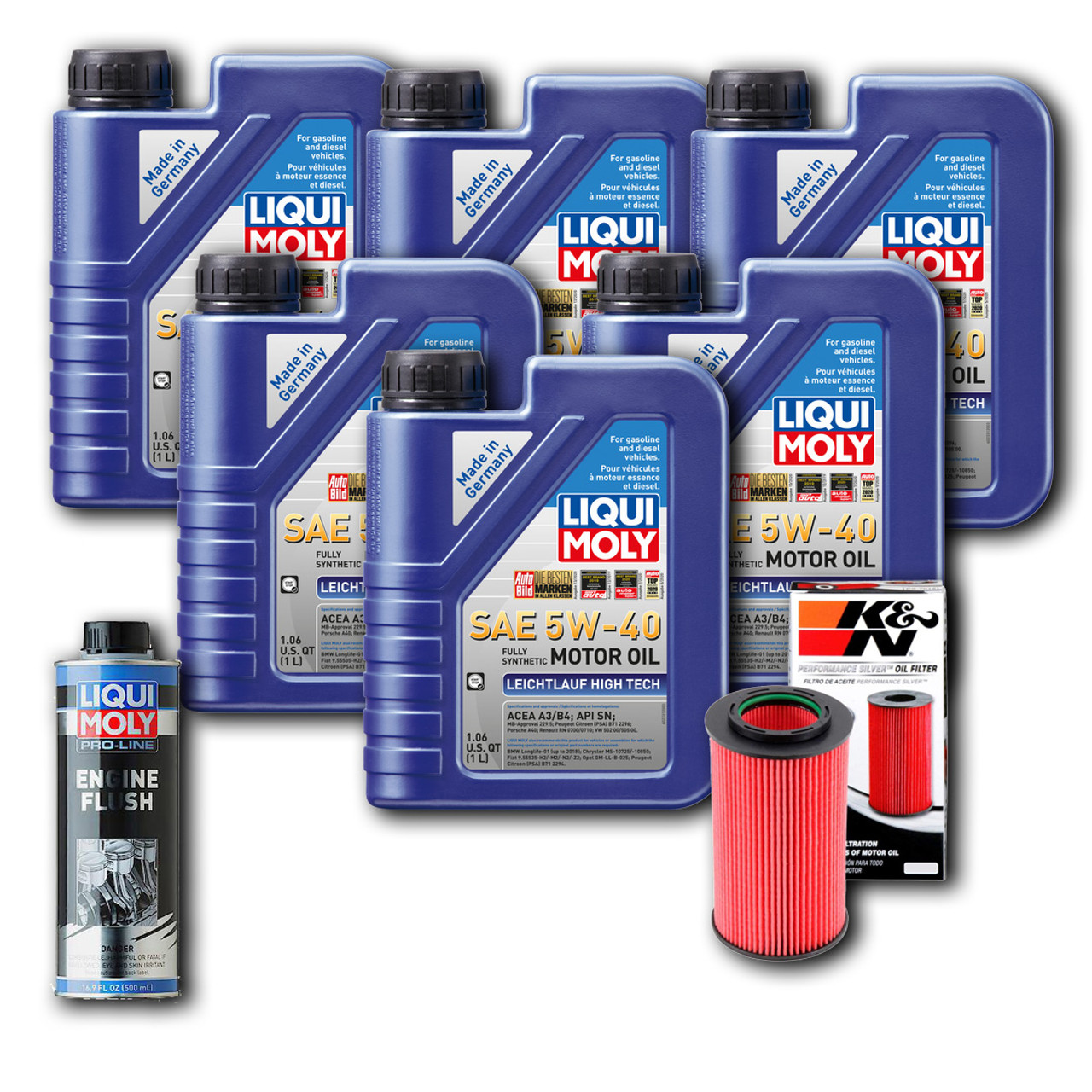 Liqui Moly Track Performance Oil Change w/Engine Flush for Hyundai Genesis  Coupe V6 2010-16 - Leichtlauf - GenRacer