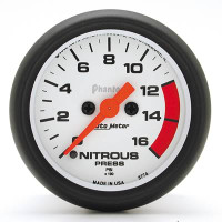 Auto Meter Phantom - Nitrous Pressure Gauge: 0-1,600 PSI