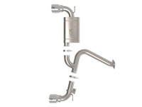 aFe 22-23 Hyundai Kona N L4 2.0L (t) Takeda 3in 304 SS Axle-Back Exhaust System  aFe 22-23 Hyundai Kona N L4 2.0L (t) Takeda 3in 304 SS Axle-Back Exhaust System