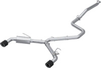 MBRP T304 5in OD CF Tips Dual Outlet 3in Cat Back Exhaust for 22-23 Hyundai Elantra N 