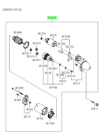 OEM Hyundai Replacement Starter for Genesis Coupe 2010-2016