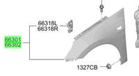 OEM Hyundai Replacement Front Fender for Elantra N 2022-23