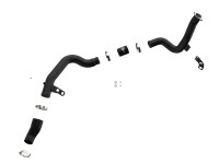 AFE Power BladeRunner 2-1/4 IN to 2-1/2 IN Aluminum Hot Charge Pipe Black for Veloster N M/T only