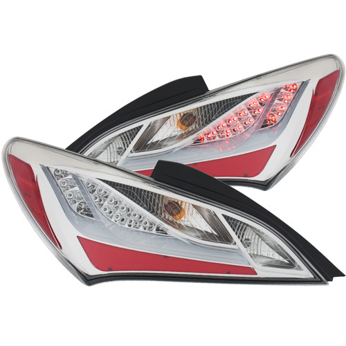 ANZO L.E.D Chrome Taillights for Hyundai Genesis Coupe 10-13 2 DR