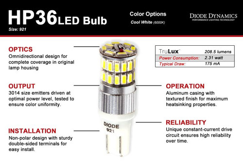 Diode Dynamics Reverse Light (Back Up) Bulbs for Hyundai Veloster N 2019+ -  GenRacer