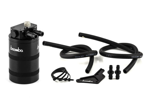 Boomba Racing Hyundai 19+ Veloster N Compact Catch Can Kit (Stage 1 CCV) - Black