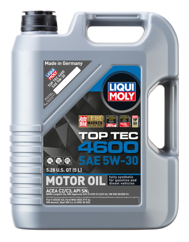 Liqui Moly 5W30 Top Tec 4600 Engine Oil (5 Liters) -  LM20448