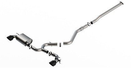 Borla 22-23 Hyundai Kona N 2.0L 4 CYL. Turbo AT/MT ATAK Catback Exhaust  Black Chrome