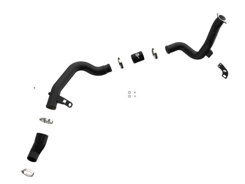 AFE Power BladeRunner 2-1/4 IN to 2-1/2 IN Aluminum Hot Charge Pipe Black for Veloster N M/T only