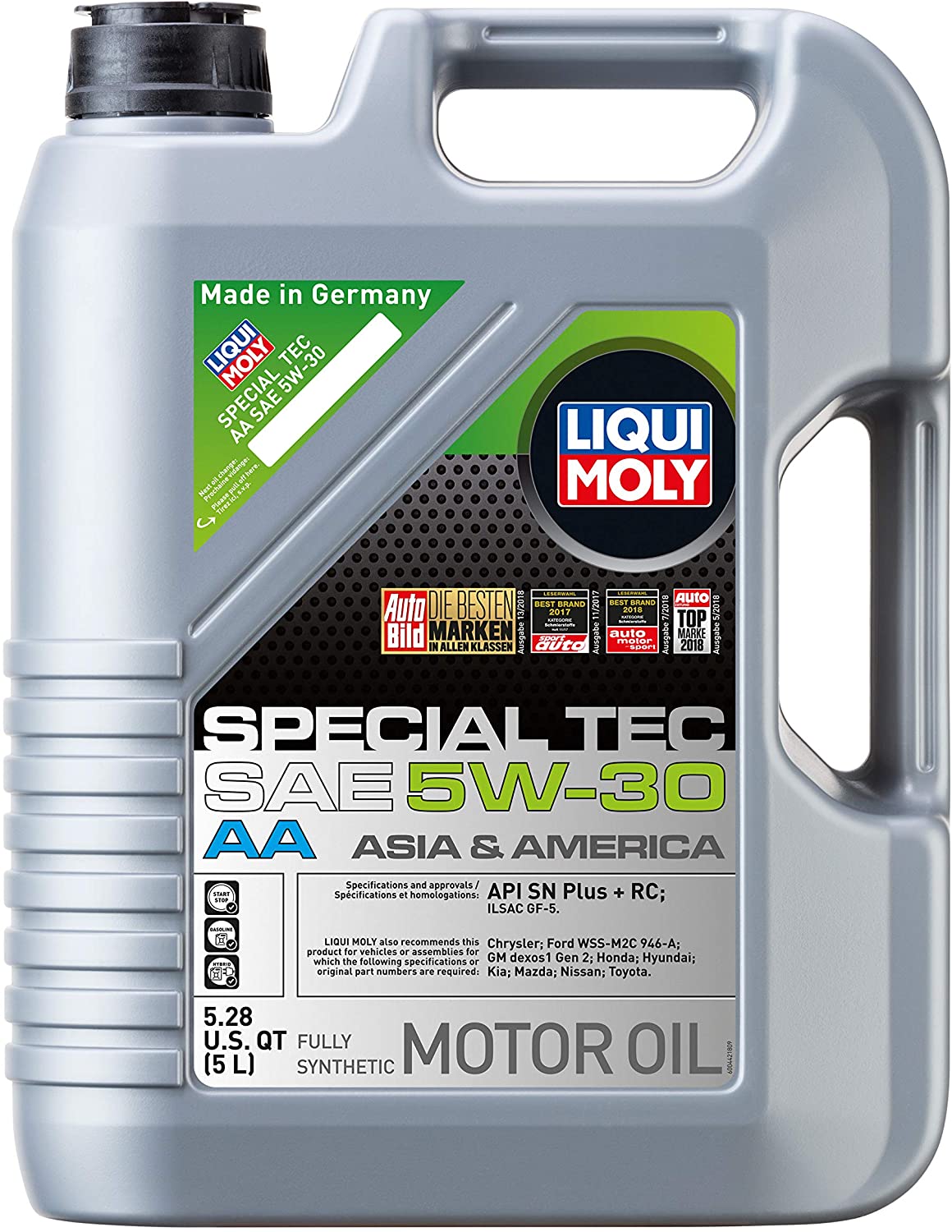 LIQUI MOLY 8 Liter Longlife III 5W-30 Engine Oil + MANN FILTER Package