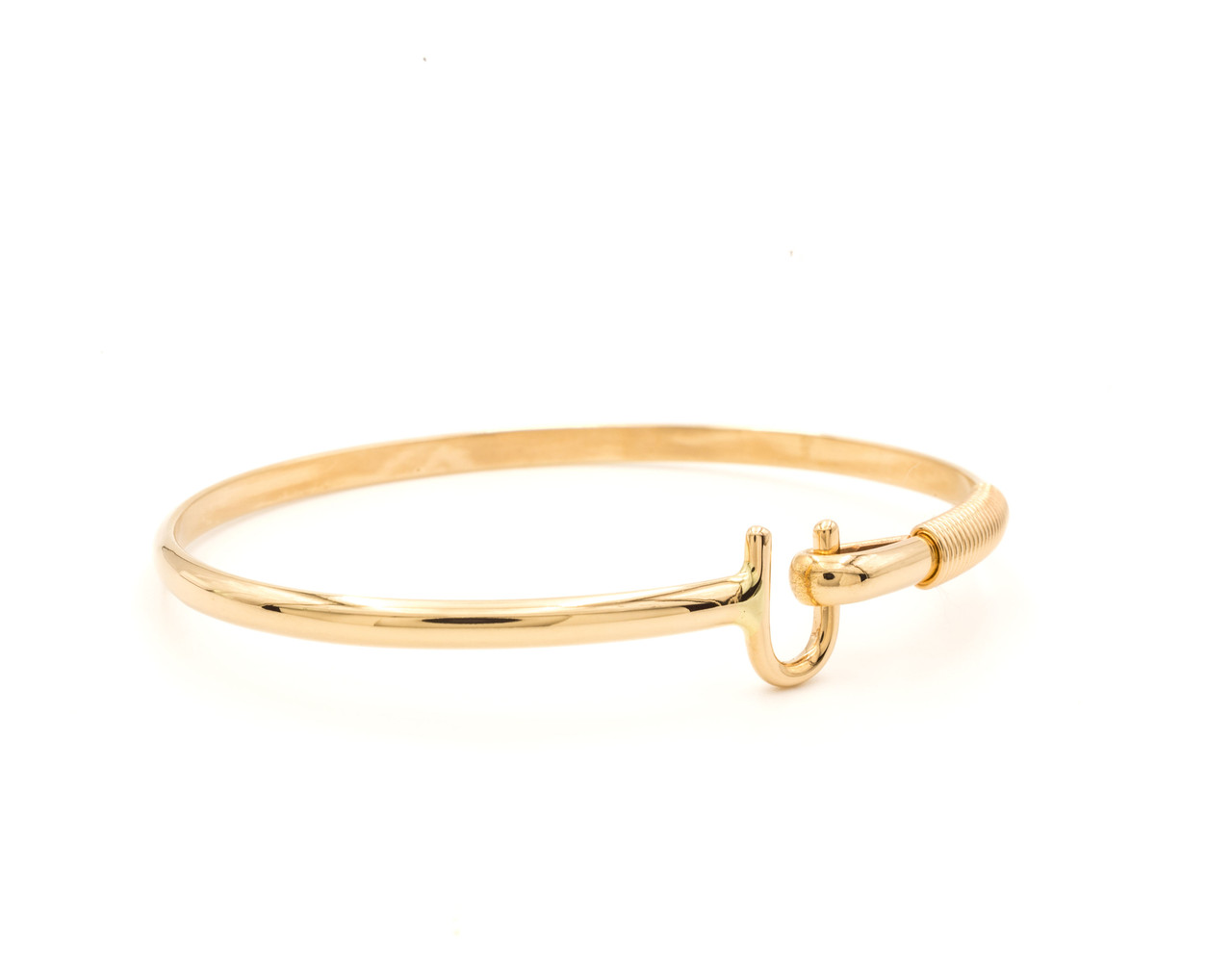 14k Gold Hook Bracelet