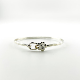 Hibiscus Bracelets, Silver & 14K Gold Balls, 3mm