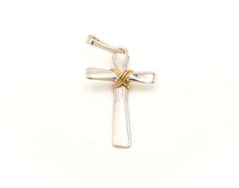 Cross Pendants, Silver & 14k