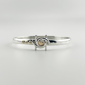 Hurricane Helene, Silver & 14K, 6mm