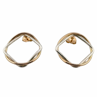 Celestial Earrings Silver & 14K Gold (Medium)